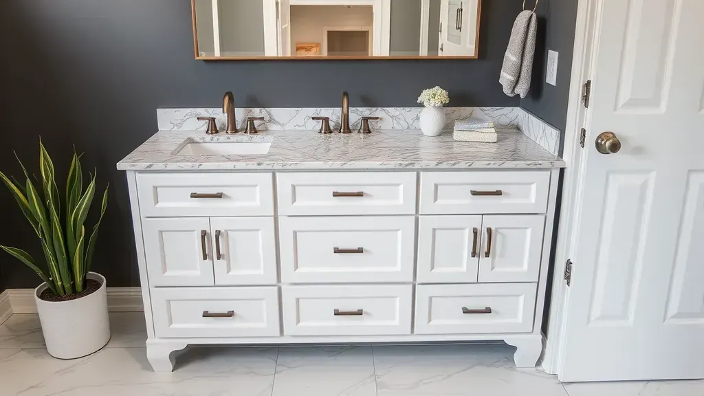 Vanity installation projects in Spring TX showcasing modern designs and craftsmanship.