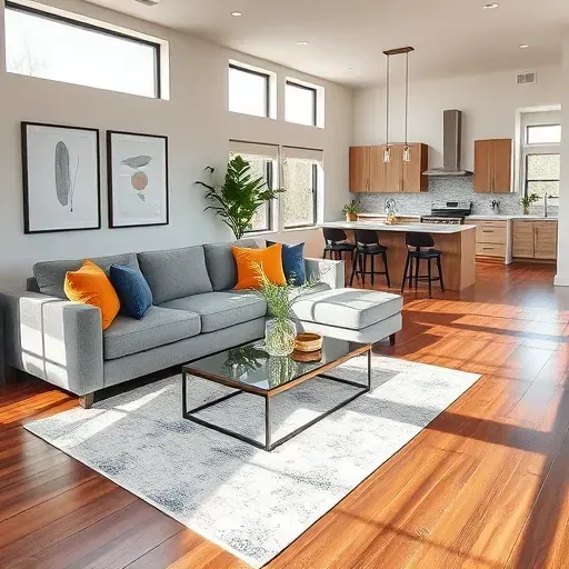 Completed home remodeling in Shadow Creek TX featuring a modern living room with elegant furnishings and natural light.