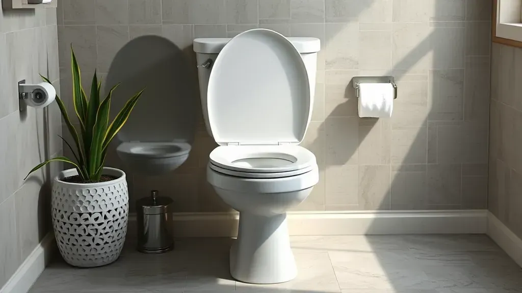 Toilet replacement project in a modern bathroom setting in Spring, TX.