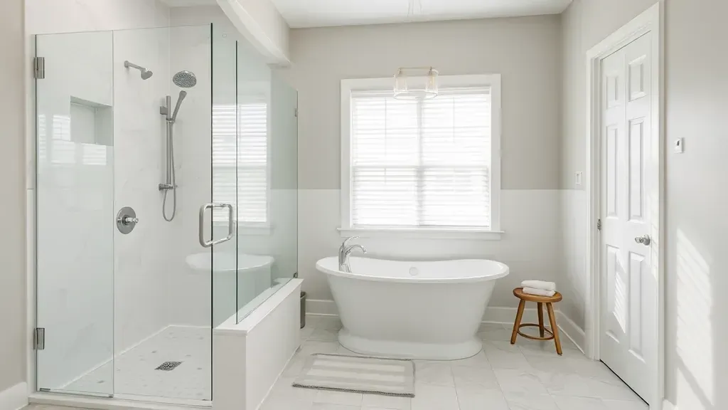 Shower-to-Tub Conversion projects in Spring TX showcasing modern bathroom transformations.