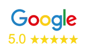 5 star rating on Google