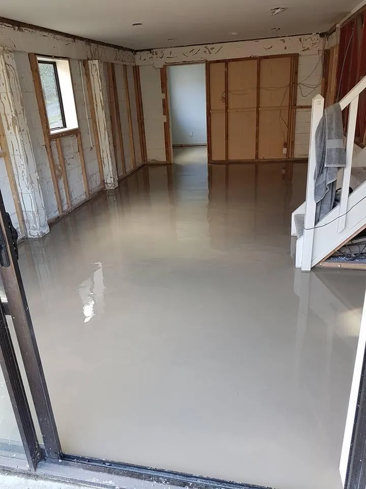 Concrete floor levelling