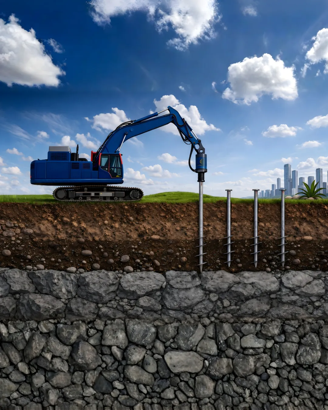 helical pile foundation