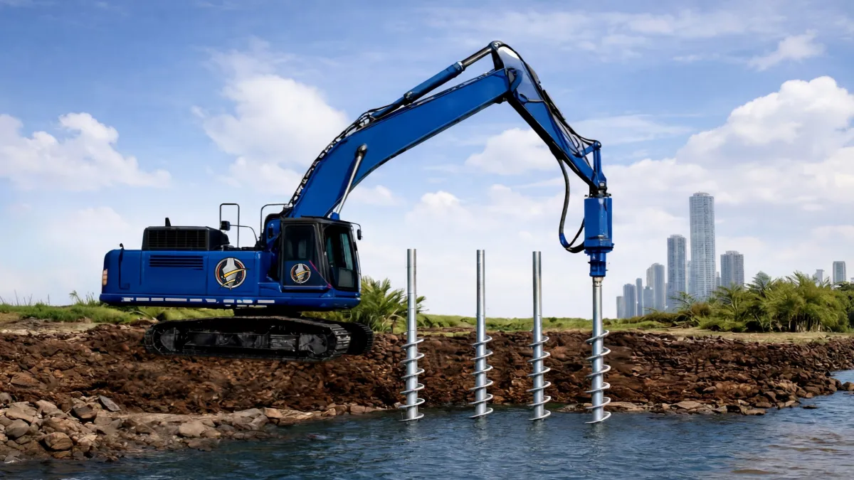 helical pile foundation