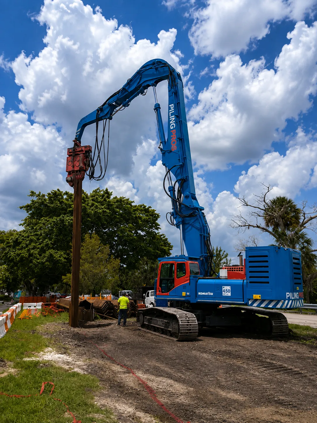 sheet pile installation