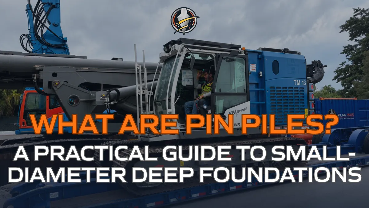 What Are Pin Piles? A Practical Guide to Small-Diameter Deep Foundations