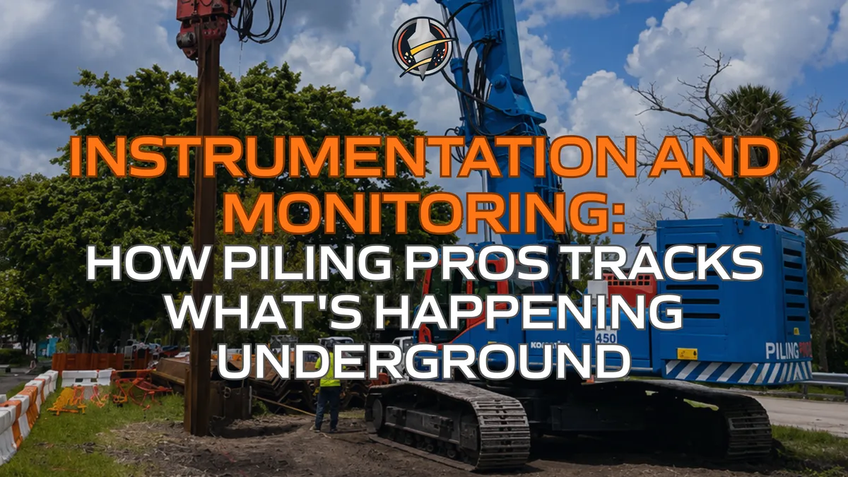 Instrumentation and Monitoring: How Piling Pros Tracks What's Happening Underground