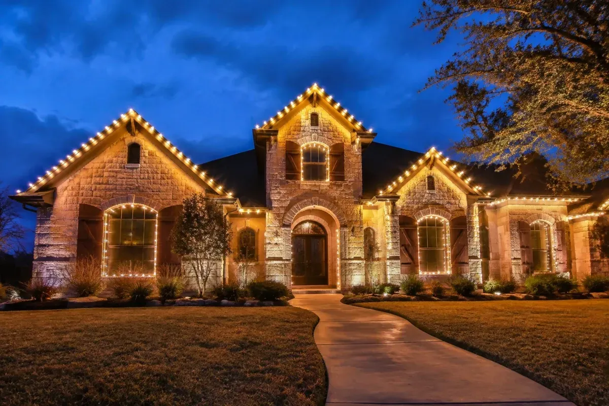 San Antonio Christmas Light Installation