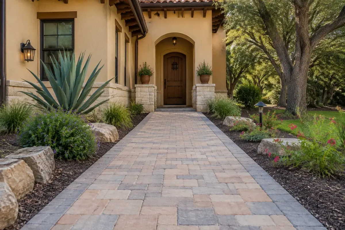 San Antonio Paver Walkway Installation