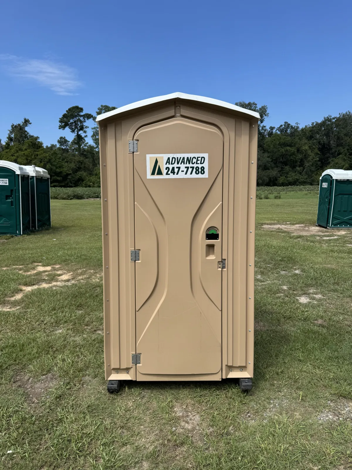 Clean portable restrooms delivered for construction site, weddings, events, sports, festivals, and more.
