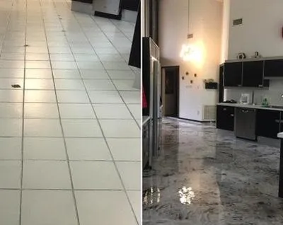 Huntersville Commercial Epoxy Coatings Before and After