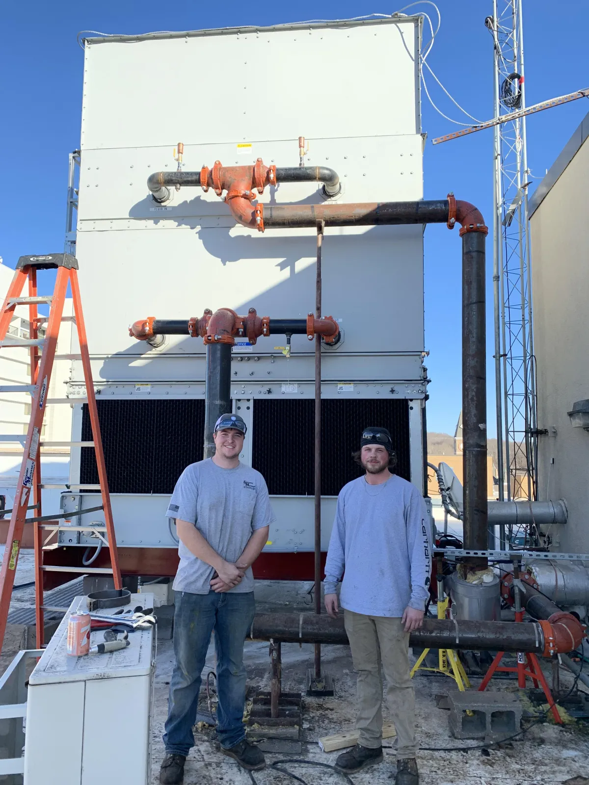 HSSR cooling tower repairs team in Arkansas
