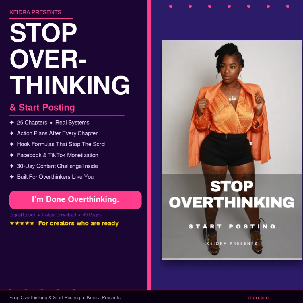 Stop Overthinking & Start Posting guide cover