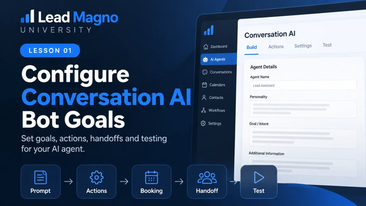 Customize Conversation AI Prompts & Instructions | Lead Magno