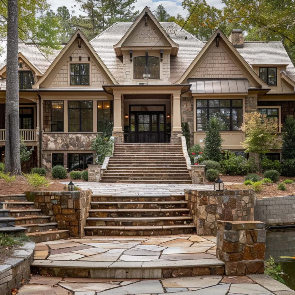 Custom home construction in North Carolina featuring high quality craftsmanship, exterior design, and residential building by a custom home builder