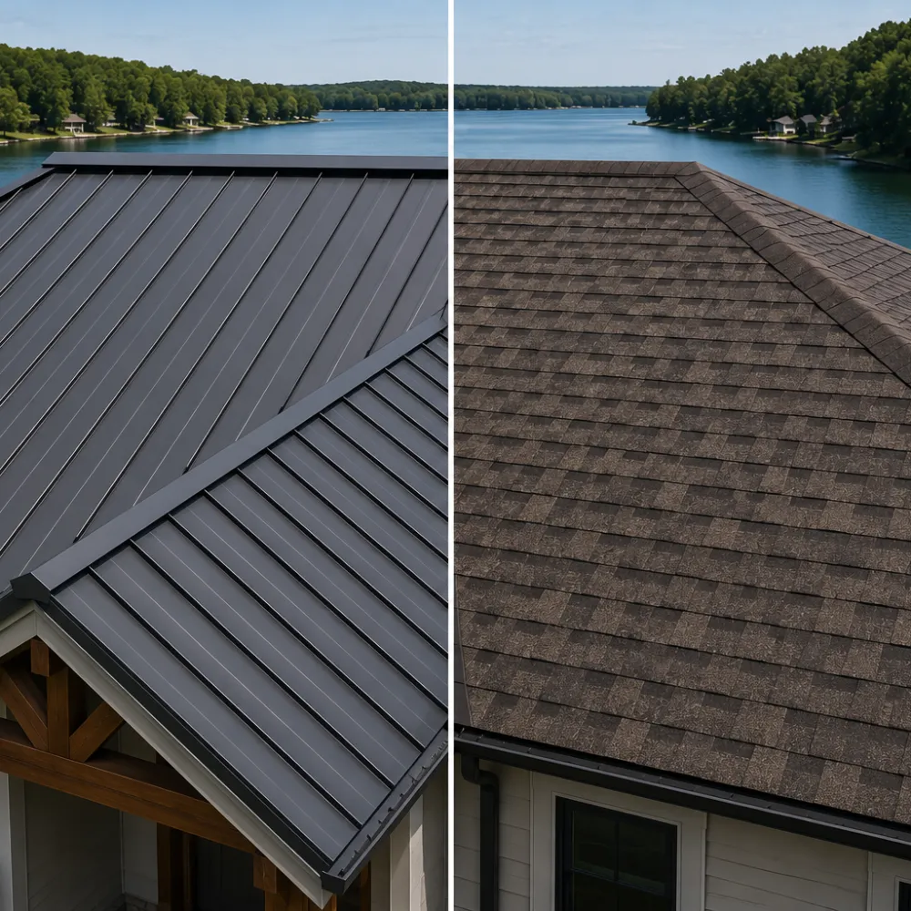 home kitchen renovation with new cabinets lighting and countertops in North Carolina