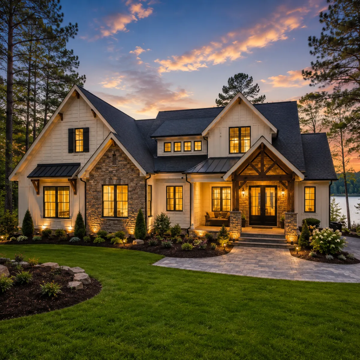 Custom home built near Badin Lake NC by Badin Lake Builders