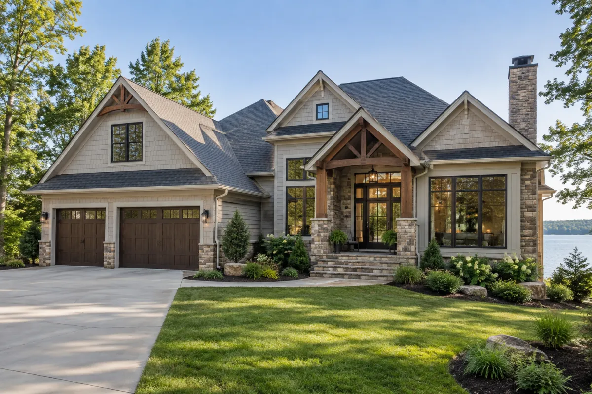 Custom home built near Badin Lake NC by Badin Lake Builders