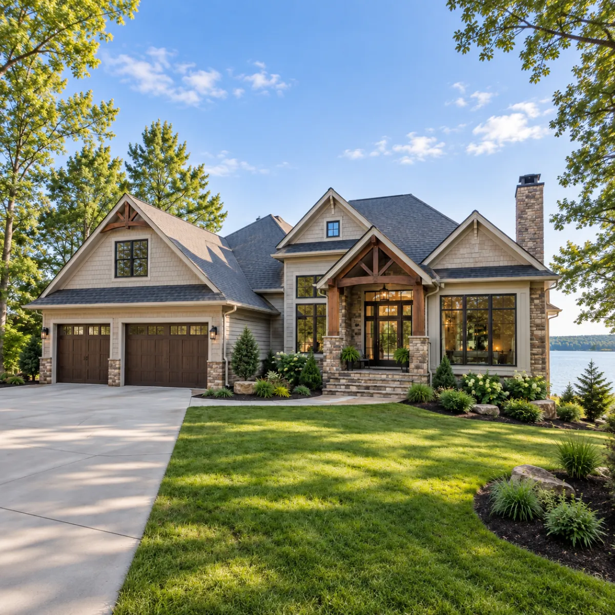 Custom home built near Badin Lake NC by Badin Lake Builders