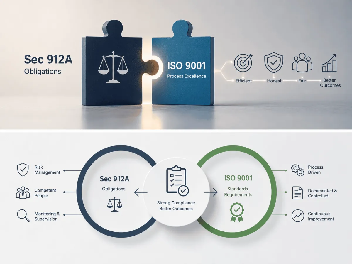 Section 912A Is the Destination. ISO 9001 Is the Roadmap.