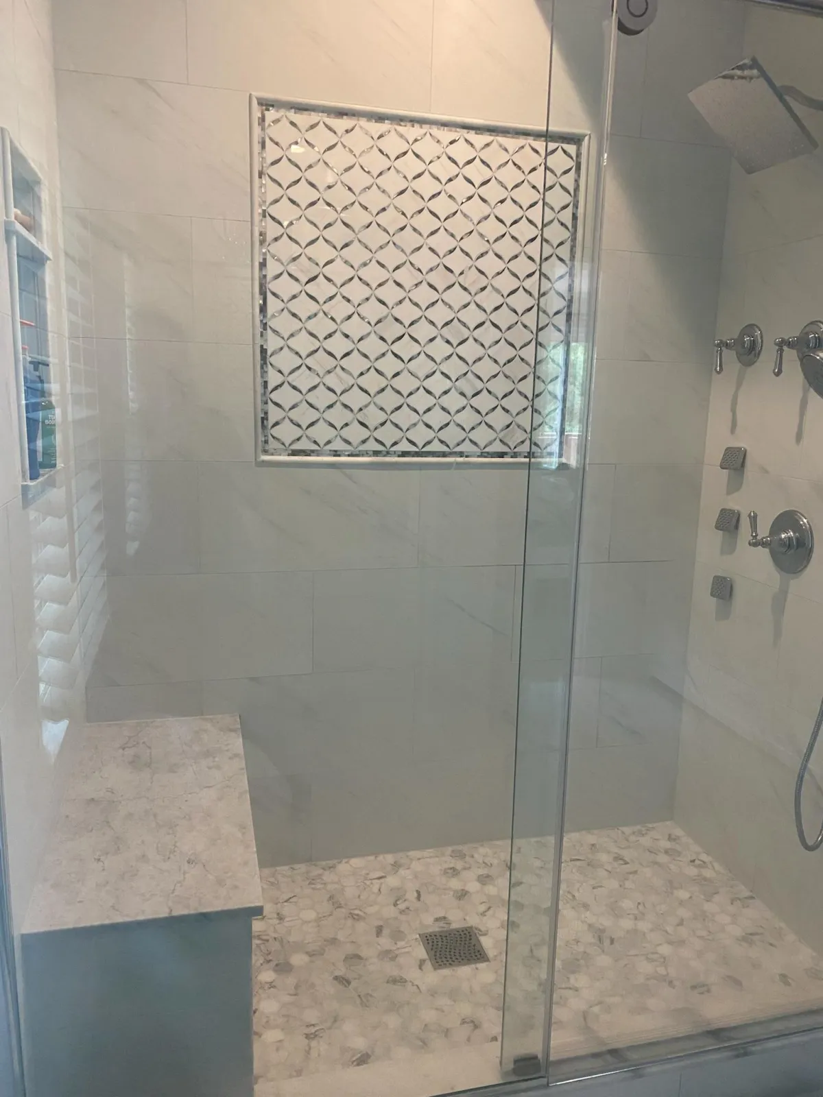 A walk in shower that is safe and beautiful in Lunenburg, MA