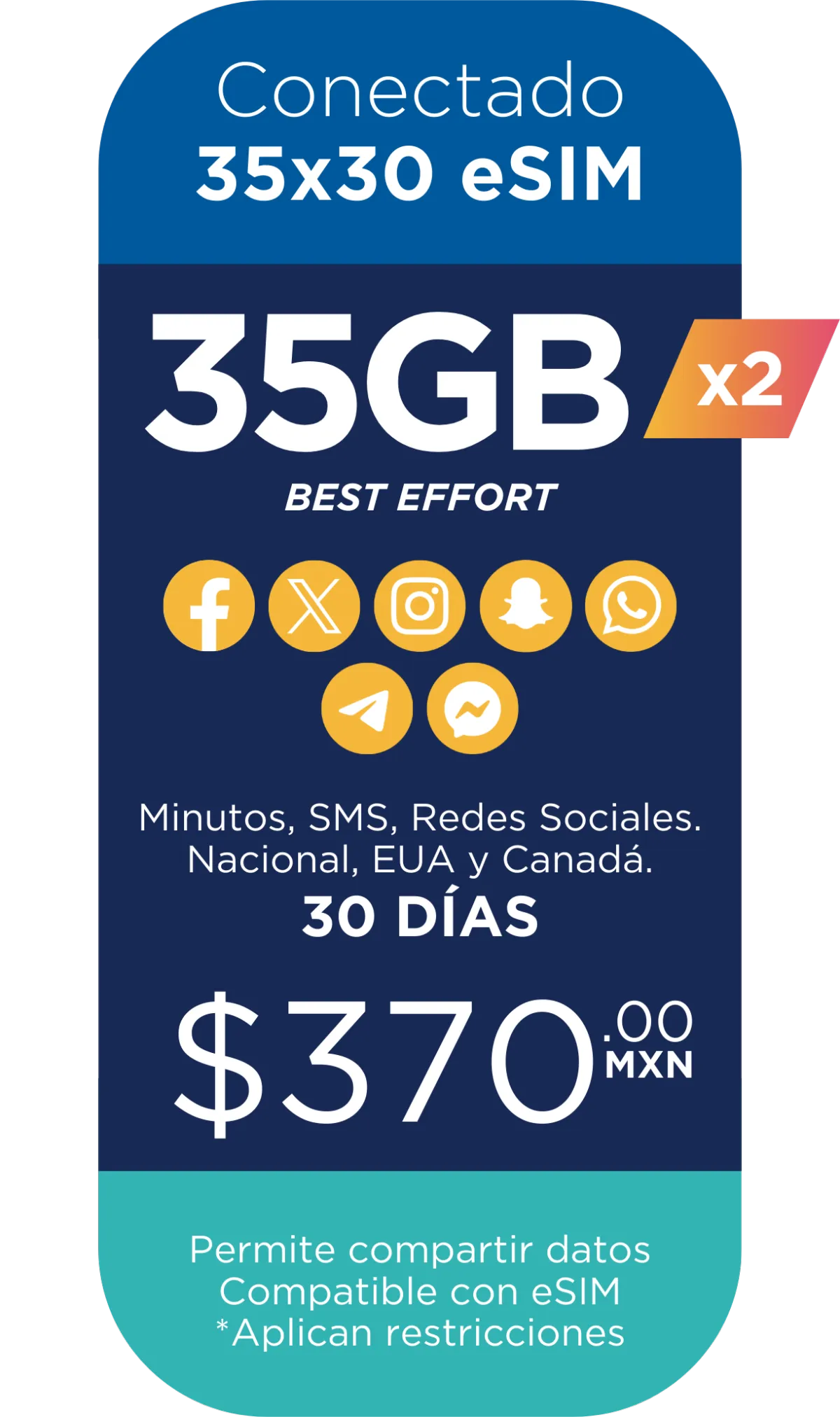 Paquete Conectado 24GB x 30 días