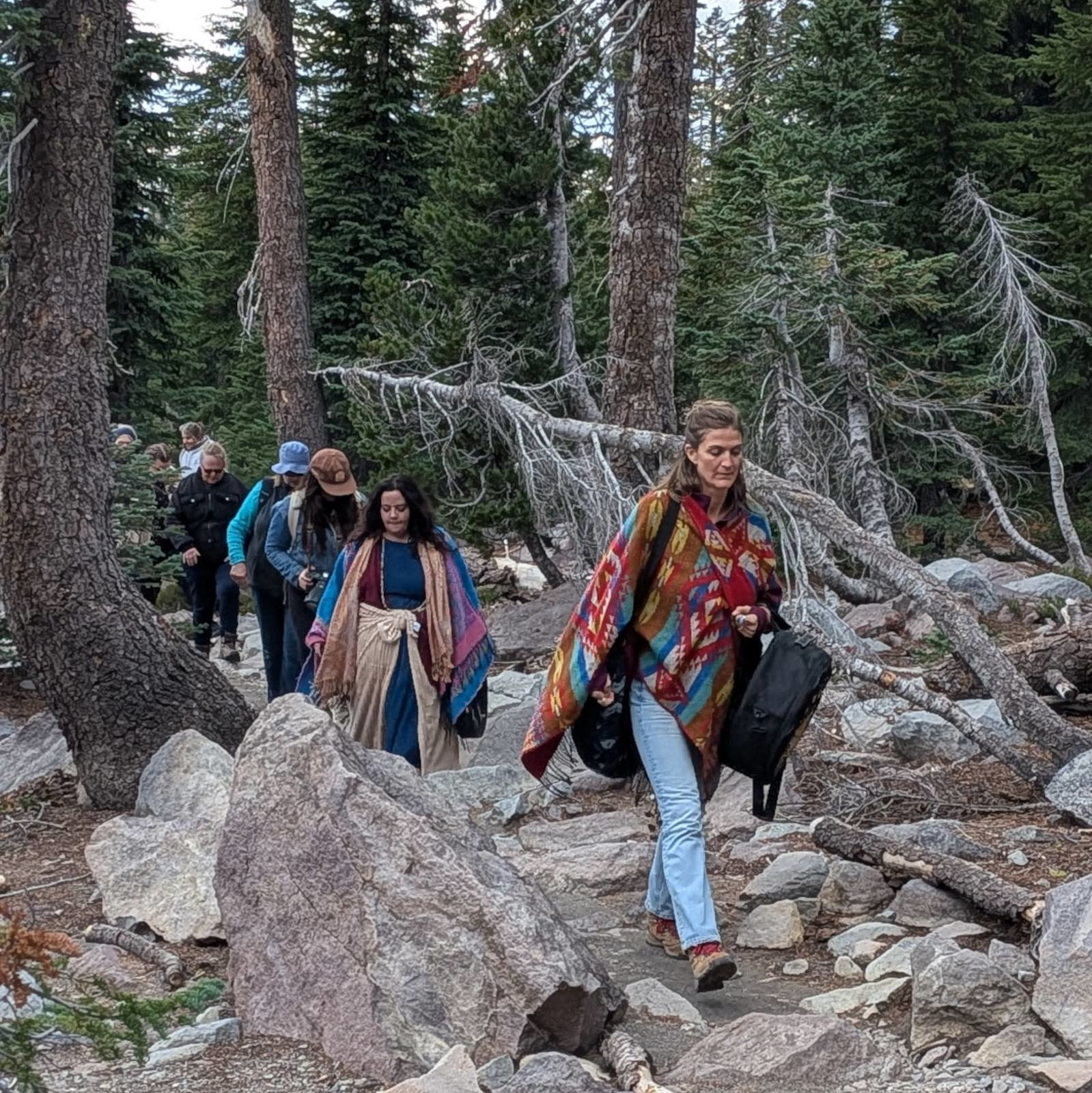 Students connecting and sharing experiences during an Akashic Records training program.