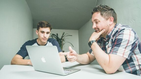 young adult being mentored