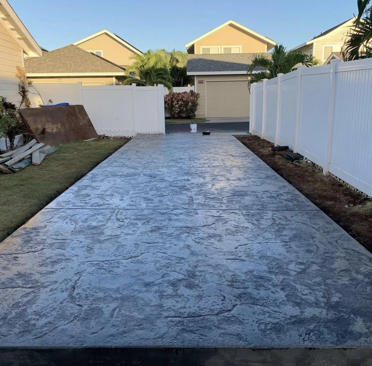 Tropical Landscapes Hawaii Concrete Service Driveway Stamping