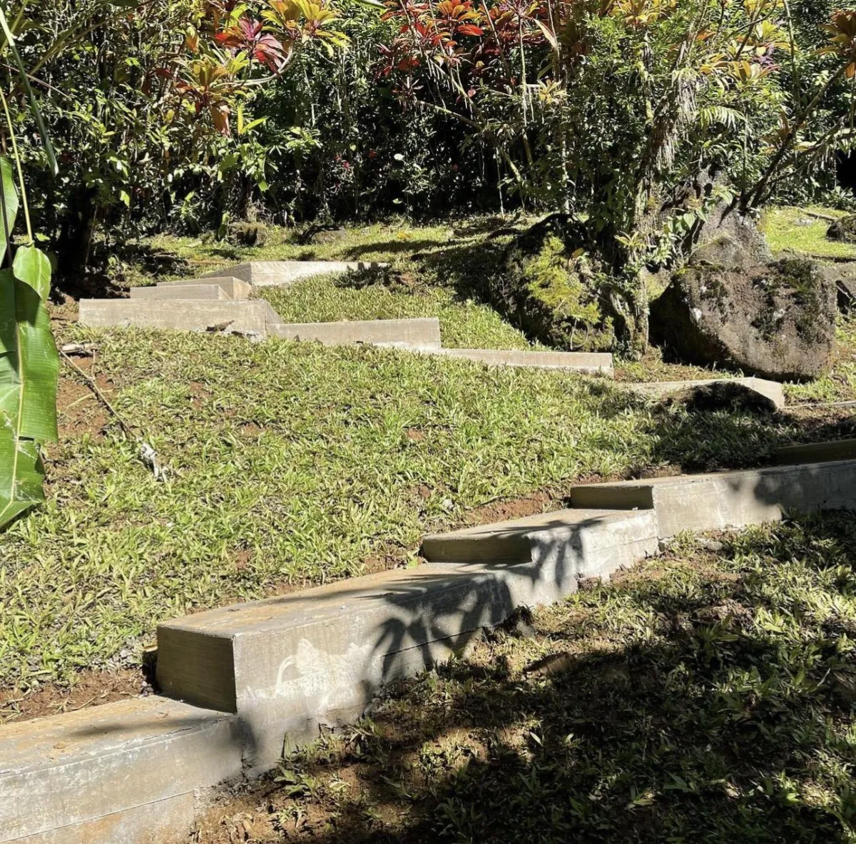 Tropical Landscapes Hawaii Landscape Safety Improved with Stairs Nuuanu