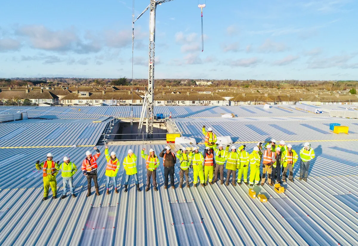PJ Mooney overseeing major commercial roofing and infrastructure project