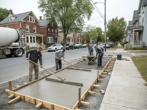 Concrete Slab & Sidewalk Installation in Hudson, NY