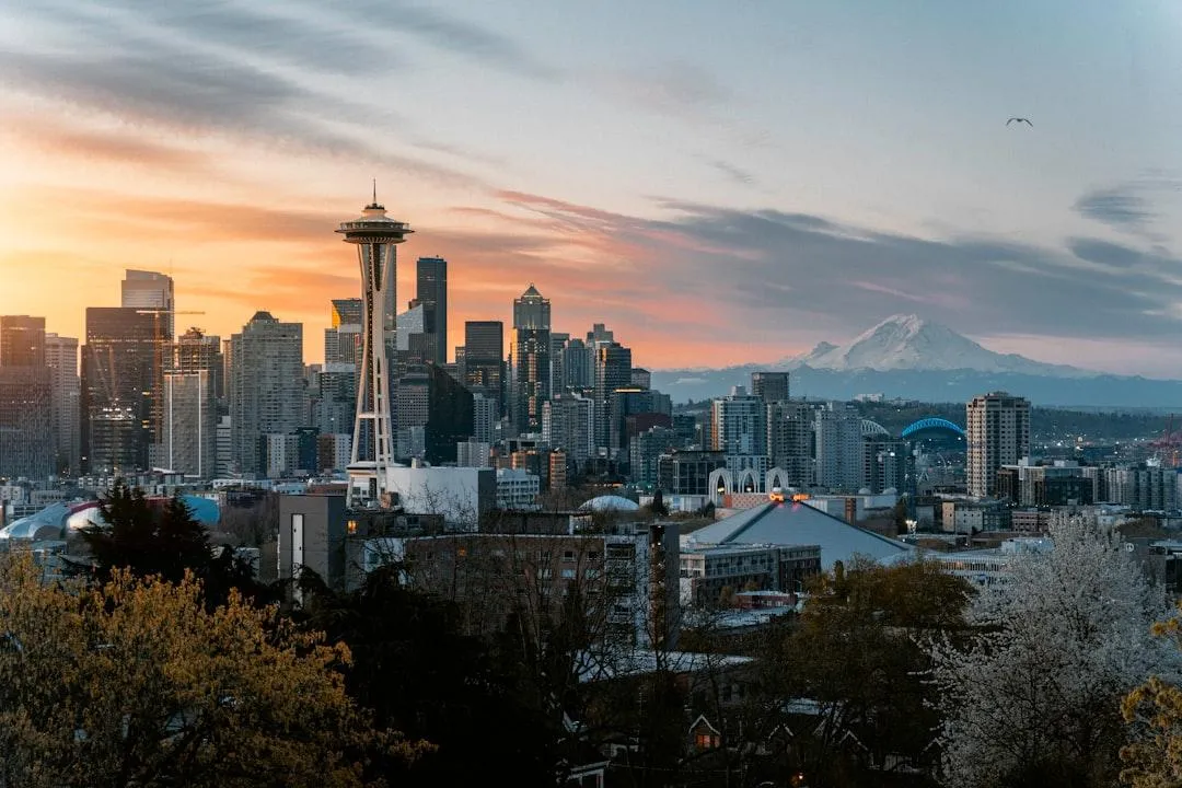Skyline view of Seattle WA