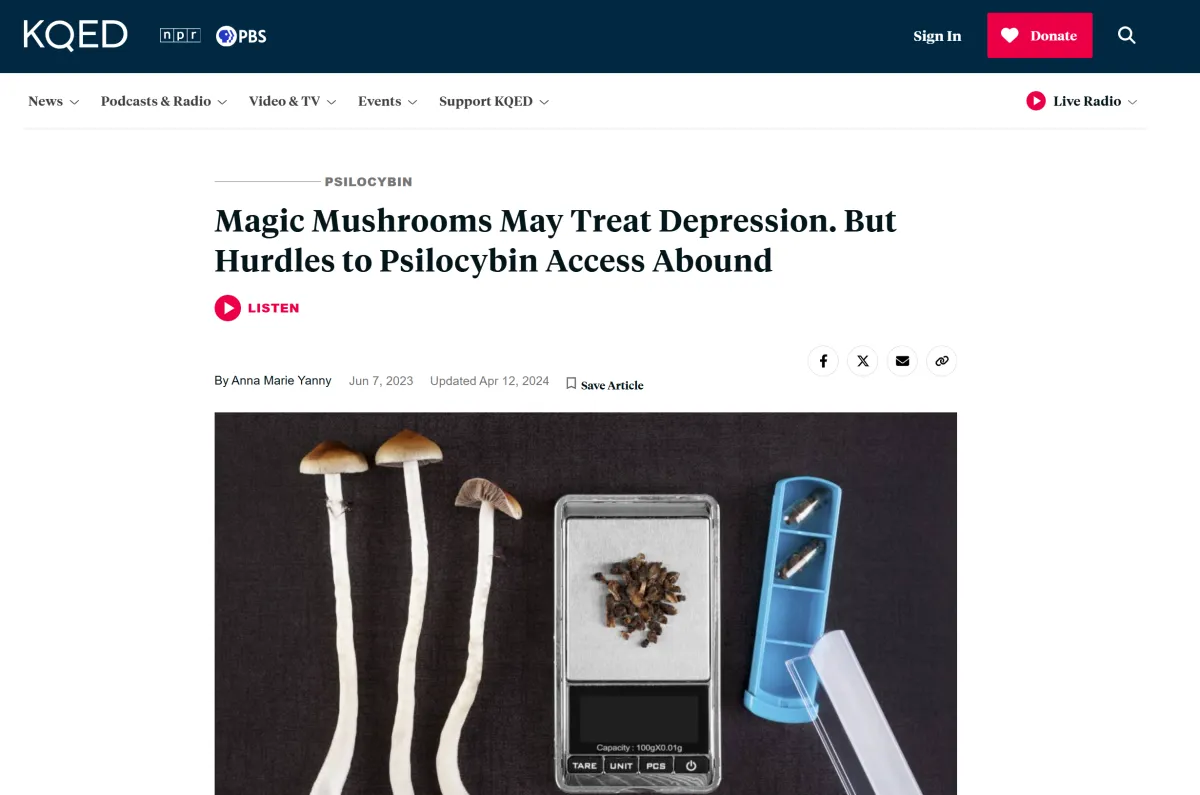 Psilocybin Magic Mushrooms May Treat Depression. But Hurdles to Psilocybin Access Abound with Coach Diamond Drip