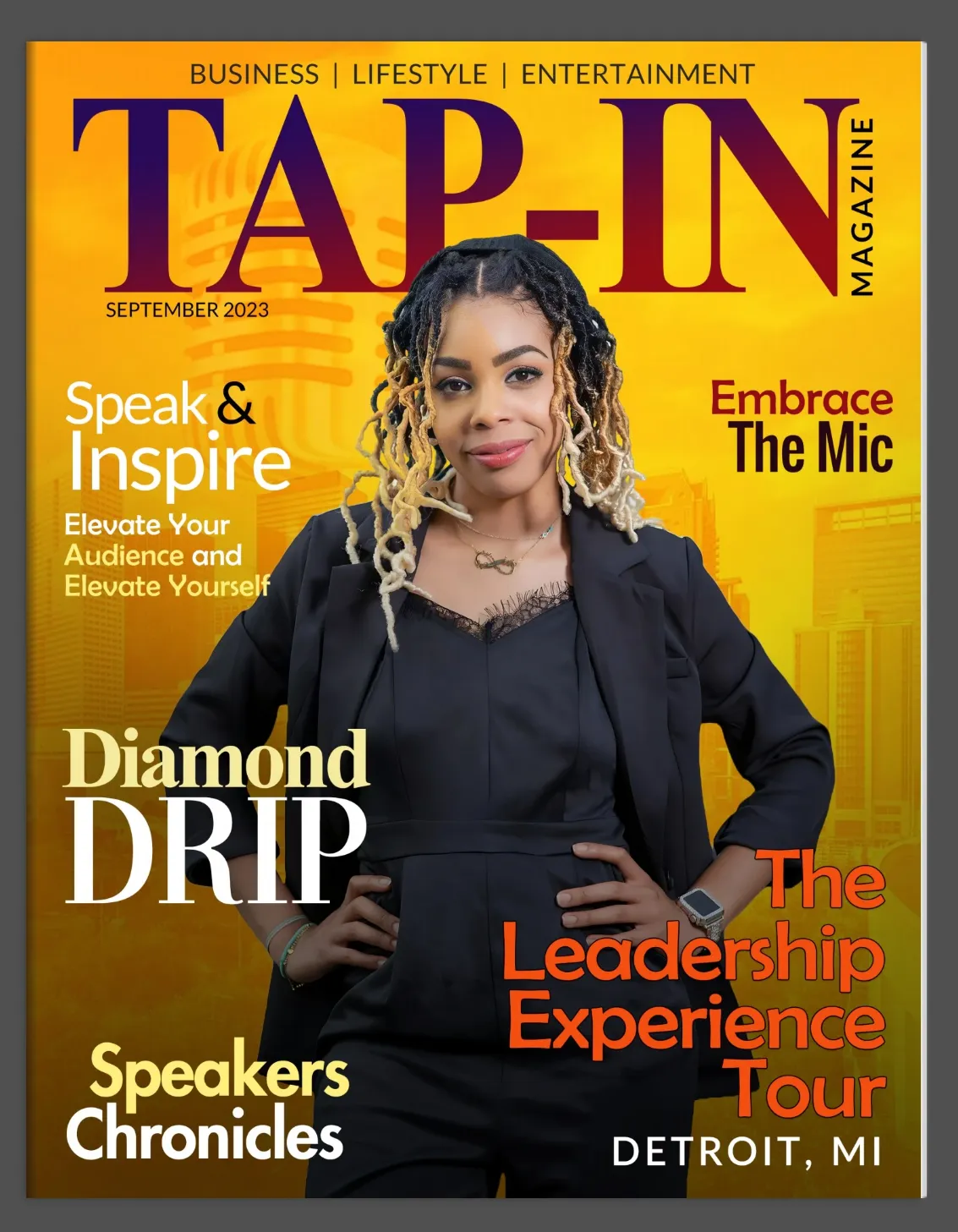 Coach Diamond Drip Tap-In Magazine Cover Leadership Experience Tour