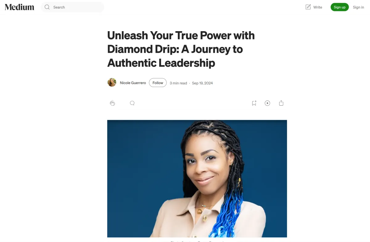 Medium Unleash Your True Power with Diamond Drip: A Journey to Authentic Leadership