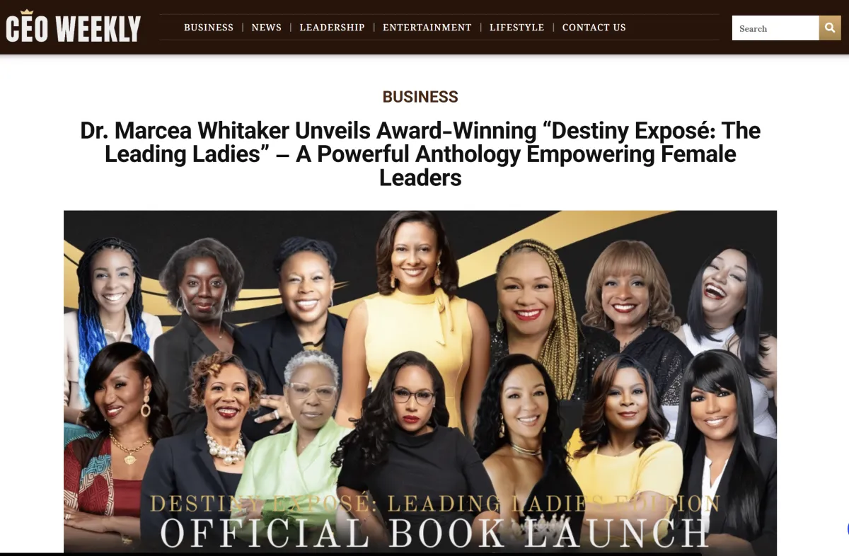 Coach Diamond drip CEO Weekly Article Destiny xpose Book Anthology