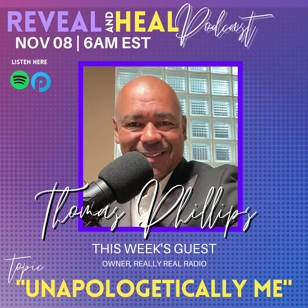 Reveal , Heal, Podcast, Radio, Healing, Abuse, Survivor