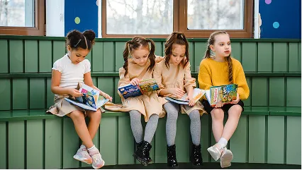 Children sitting together during a classroom activity