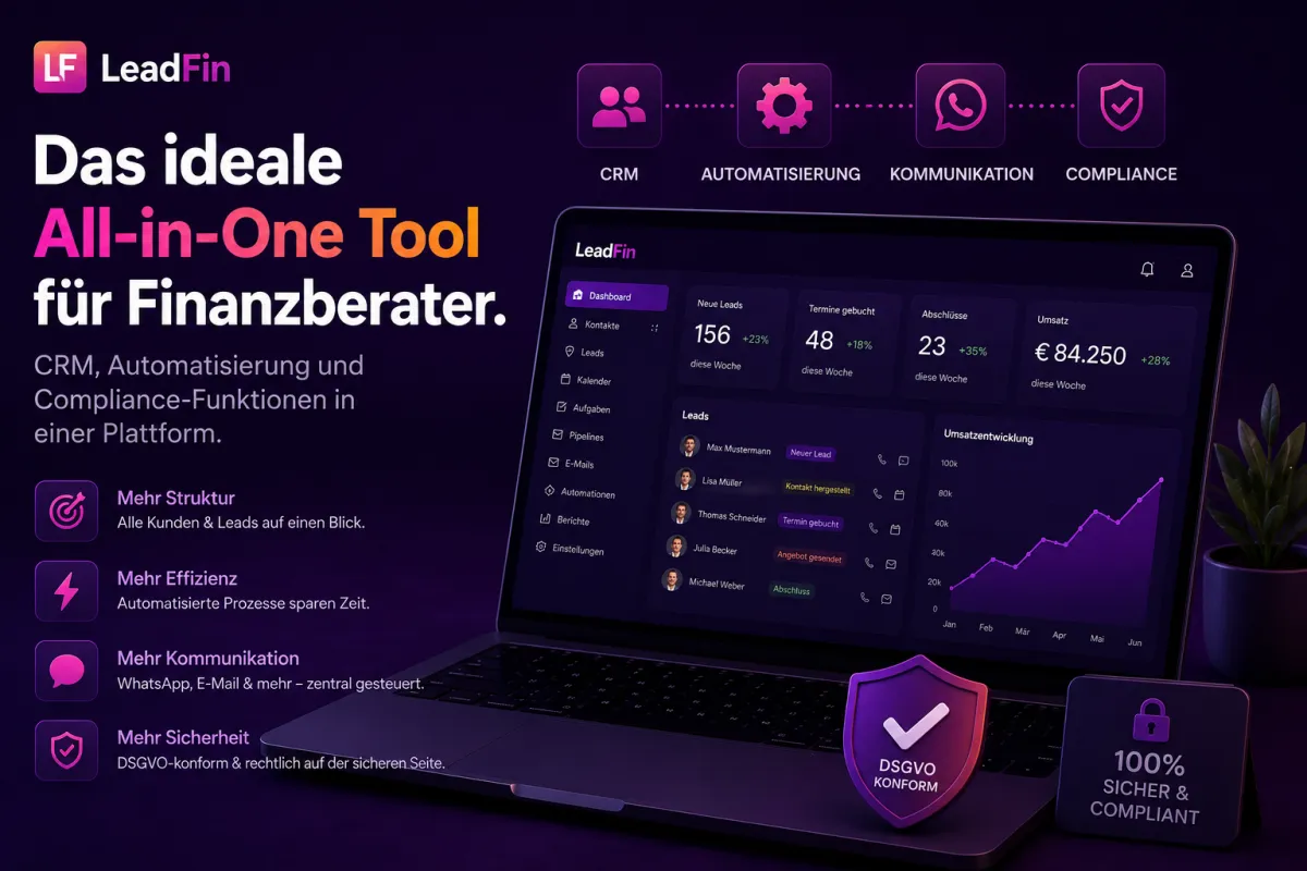 Effizientes All-in-One Tool für Finanzberater 2026