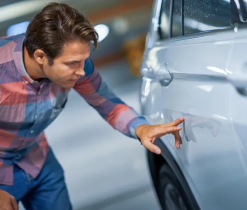 flat panel hail dent