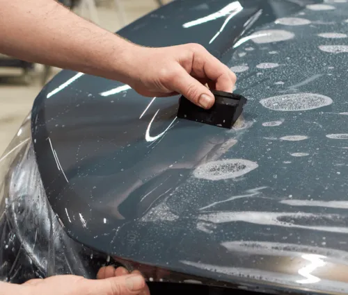 vinyl wrap hail damage