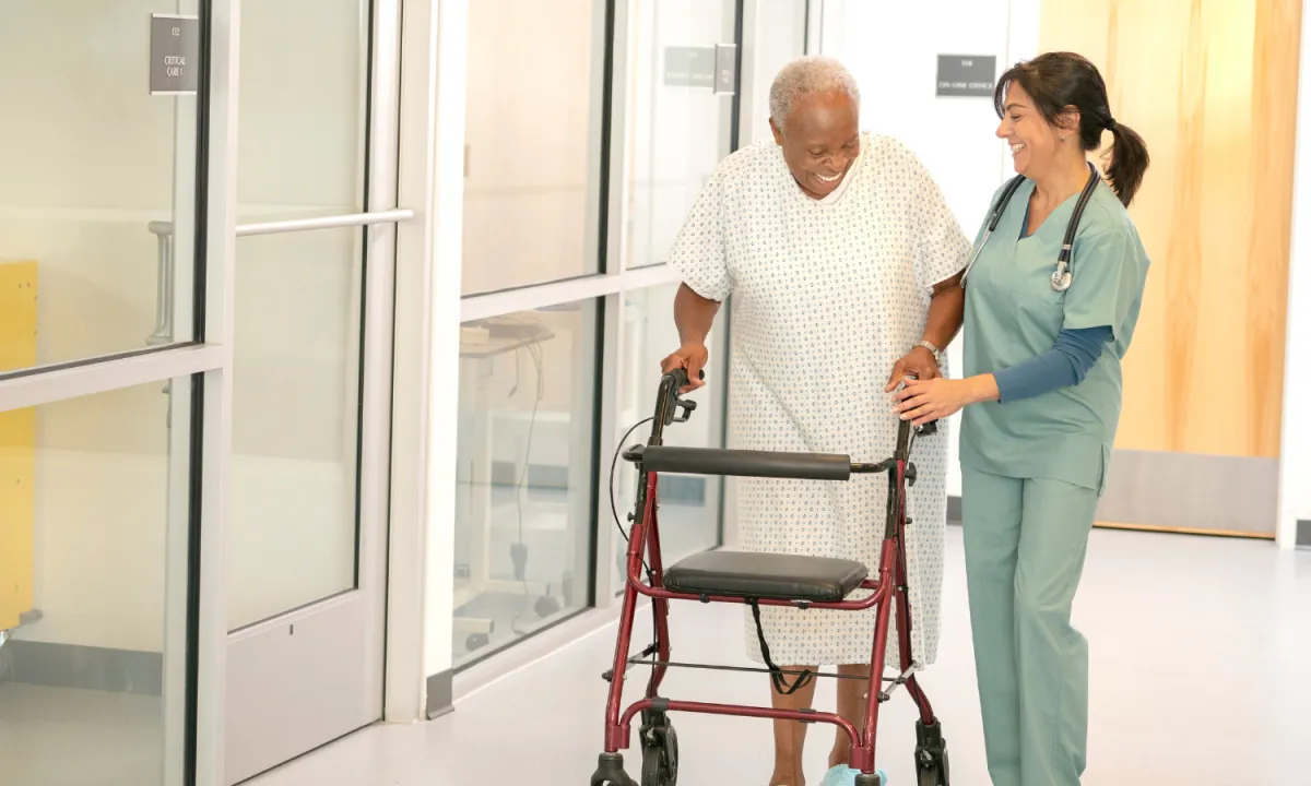 A wooden block spelling care on a table