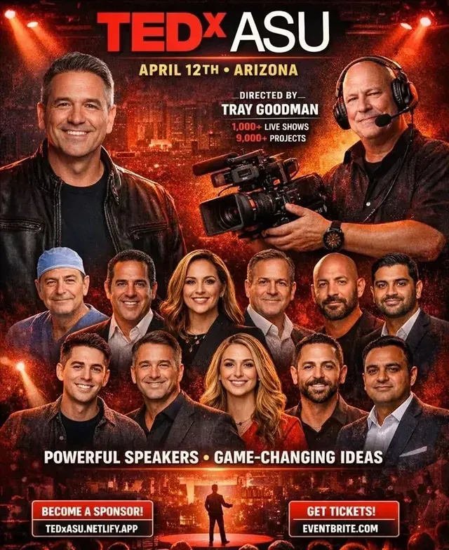 a picture shown to have all of the speakers faces for ted x asu 2026
