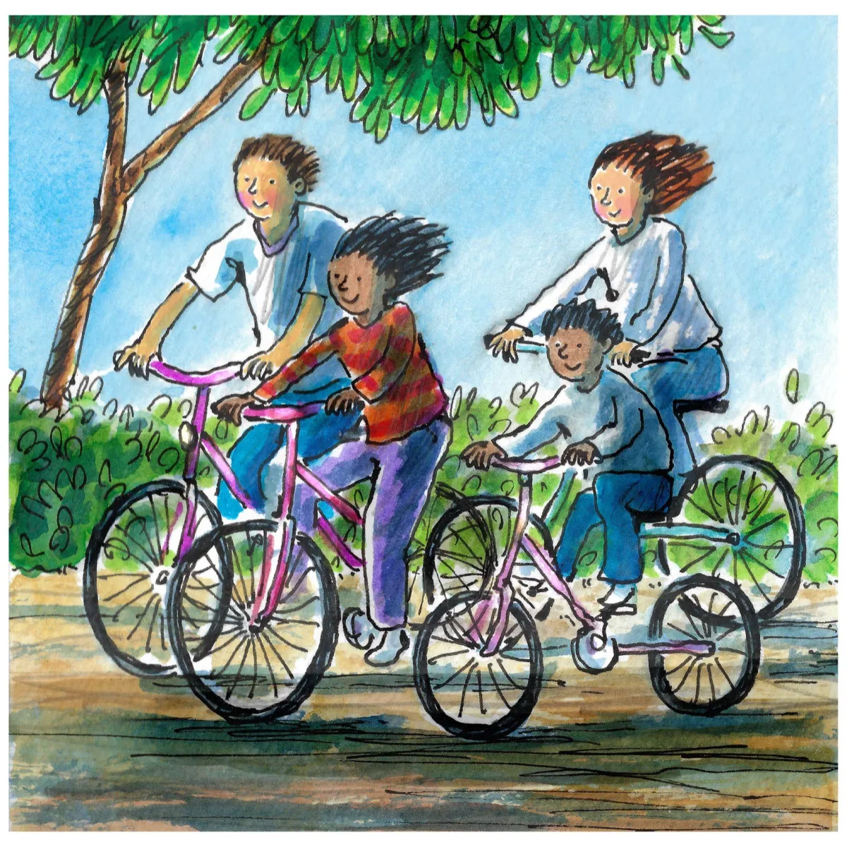 Foster Family Bike ride