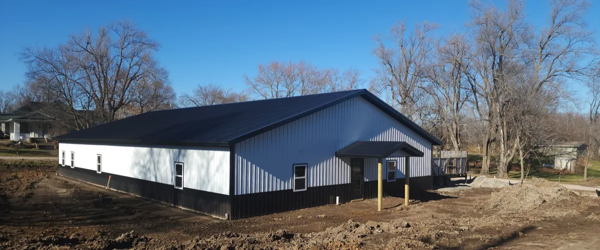 Post-frame pole barn interior build out by Build N Trust