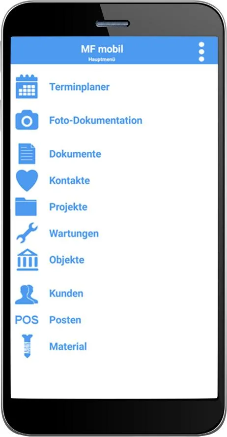 Dachecker Software Telefon mit Programm