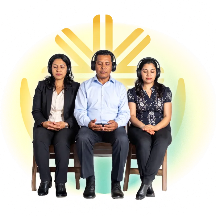 Docentes practicando el método The Breath Work, basado en respiración consciente, neurociencia, técnicas somáticas, sonido terapeútico y PNL.