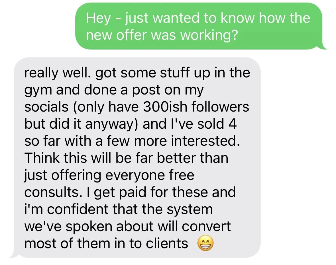 Business Coaching Feedback