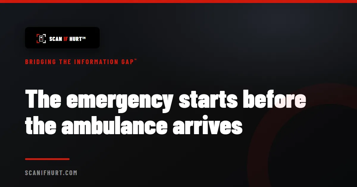 The emergency starts before the ambulance arrives